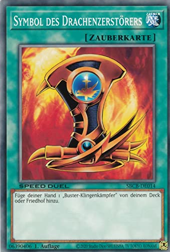 SBCB-DE014 - Wappen des Drachenzerstörers - Common - 1. Auflage - Deutsch - Speed Duel: Battle City Box - mit LMS Trading Fieldcenter-Karte Yugioh SBCB-DE014 - Wappen des Drachenzerstörers - Common - 1. Auflage - Deutsch - Speed Duel: Battle City Box - mit LMS Trading Fieldcenter-Karte Yugioh von LMS Trading