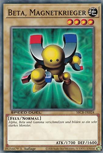 SBCB-DE024 - Beta, Magnetkrieger - Common - 1. Auflage - Deutsch - Speed Duel: Battle City Box - mit LMS Trading Fieldcenter-Karte Yugioh SBCB-DE024 - Beta, Magnetkrieger - Common - 1. Auflage - Deutsch - Speed Duel: Battle City Box - mit LMS Trading Fieldcenter-Karte Yugioh von LMS Trading