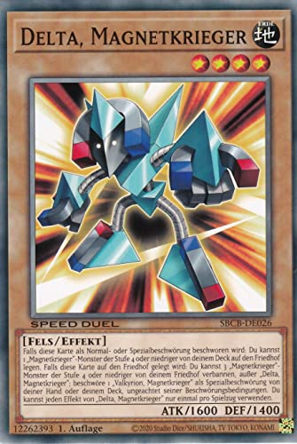 SBCB-DE026 - Delta, Magnetkrieger - Common - 1. Auflage - Deutsch - Speed Duel: Battle City Box - mit LMS Trading Fieldcenter-Karte Yugioh SBCB-DE026 - Delta, Magnetkrieger - Common - 1. Auflage - Deutsch - Speed Duel: Battle City Box - mit LMS Trading Fieldcenter-Karte Yugioh von LMS Trading