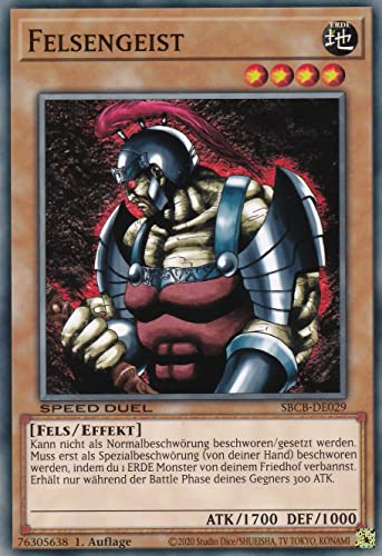 SBCB-DE029 - Felsengeist - Common - 1. Auflage - Deutsch - Speed Duel: Battle City Box - mit LMS Trading Fieldcenter-Karte Yugioh SBCB-DE029 - Felsengeist - Common - 1. Auflage - Deutsch - Speed Duel: Battle City Box - mit LMS Trading Fieldcenter-Karte Yugioh von LMS Trading