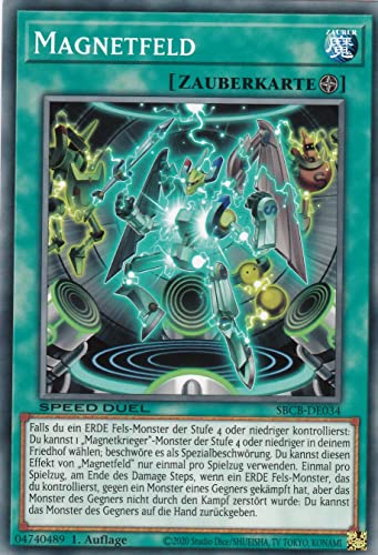 SBCB-DE034 - Magnetfeld - Common - 1. Auflage - Deutsch - Speed Duel: Battle City Box - mit LMS Trading Fieldcenter-Karte Yugioh SBCB-DE034 - Magnetfeld - Common - 1. Auflage - Deutsch - Speed Duel: Battle City Box - mit LMS Trading Fieldcenter-Karte Yugioh von LMS Trading