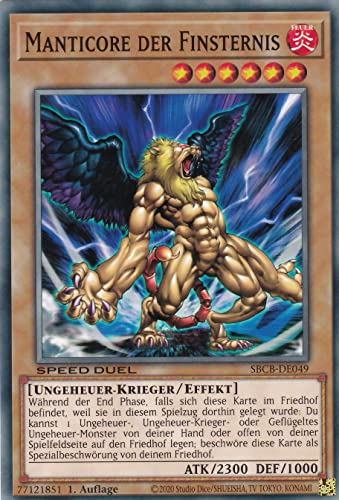 SBCB-DE049 - Manticore der Finsternis - Common - 1. Auflage - Deutsch - Speed Duel: Battle City Box - mit LMS Trading Fieldcenter-Karte Yugioh SBCB-DE049 - Manticore der Finsternis - Common - 1. Auflage - Deutsch - Speed Duel: Battle City Box - mit LMS Trading Fieldcenter-Karte Yugioh von LMS Trading