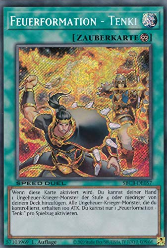 SBCB-DE057 - Feuerformation - Tenki - Secret Rare - 1. Auflage - Deutsch - Speed Duel: Battle City Box - mit LMS Trading Fieldcenter-Karte Yugioh SBCB-DE057 - Feuerformation - Tenki - Secret Rare - 1. Auflage - Deutsch - Speed Duel: Battle City Box - mit LMS Trading Fieldcenter-Karte Yugioh von LMS Trading