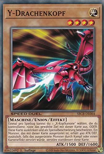 SBCB-DE064 - Y-Drachenkopf - Common - 1. Auflage - Deutsch - Speed Duel: Battle City Box - mit LMS Trading Fieldcenter-Karte Yugioh SBCB-DE064 - Y-Drachenkopf - Common - 1. Auflage - Deutsch - Speed Duel: Battle City Box - mit LMS Trading Fieldcenter-Karte Yugioh von LMS Trading