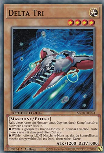 SBCB-DE073 - Delta Tri - Common - 1. Auflage - Deutsch - Speed Duel: Battle City Box - mit LMS Trading Fieldcenter-Karte Yugioh SBCB-DE073 - Delta Tri - Common - 1. Auflage - Deutsch - Speed Duel: Battle City Box - mit LMS Trading Fieldcenter-Karte Yugioh von LMS Trading