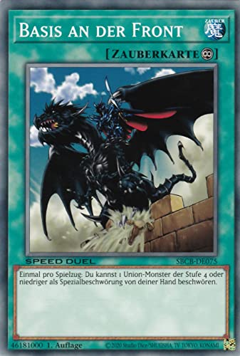SBCB-DE075 - Basis an der Front - Common - 1. Auflage - Deutsch - Speed Duel: Battle City Box - mit LMS Trading Fieldcenter-Karte Yugioh SBCB-DE075 - Basis an der Front - Common - 1. Auflage - Deutsch - Speed Duel: Battle City Box - mit LMS Trading Fieldcenter-Karte Yugioh von LMS Trading