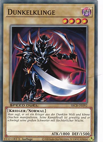 SBCB-DE092 - Dunkelklinge - Common - 1. Auflage - Deutsch - Speed Duel: Battle City Box - mit LMS Trading Fieldcenter-Karte Yugioh SBCB-DE092 - Dunkelklinge - Common - 1. Auflage - Deutsch - Speed Duel: Battle City Box - mit LMS Trading Fieldcenter-Karte Yugioh von LMS Trading