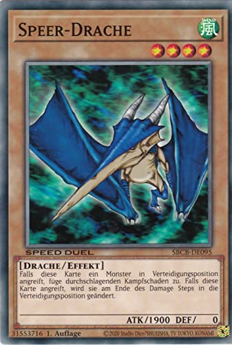 SBCB-DE095 - Speer-Drache - Common - 1. Auflage - Deutsch - Speed Duel: Battle City Box - mit LMS Trading Fieldcenter-Karte Yugioh SBCB-DE095 - Speer-Drache - Common - 1. Auflage - Deutsch - Speed Duel: Battle City Box - mit LMS Trading Fieldcenter-Karte Yugioh von LMS Trading