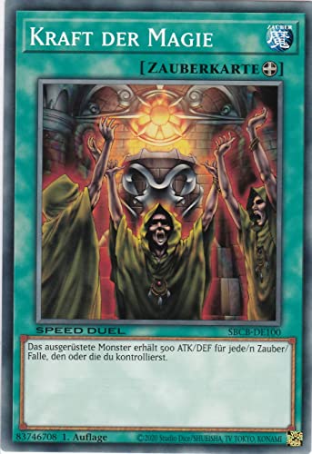 SBCB-DE100 - Kraft der Magie - Common - 1. Auflage - Deutsch - Speed Duel: Battle City Box - mit LMS Trading Fieldcenter-Karte Yugioh von LMS Trading