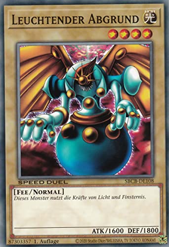 SBCB-DE108 - Leuchtender Abgrund - Common - 1. Auflage - Deutsch - Speed Duel: Battle City Box - mit LMS Trading Fieldcenter-Karte Yugioh SBCB-DE108 - Leuchtender Abgrund - Common - 1. Auflage - Deutsch - Speed Duel: Battle City Box - mit LMS Trading Fieldcenter-Karte Yugioh von LMS Trading
