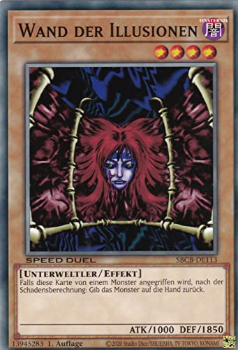 SBCB-DE113 - Wand der Illusionen - Common - 1. Auflage - Deutsch - Speed Duel: Battle City Box - mit LMS Trading Fieldcenter-Karte Yugioh SBCB-DE113 - Wand der Illusionen - Common - 1. Auflage - Deutsch - Speed Duel: Battle City Box - mit LMS Trading Fieldcenter-Karte Yugioh von LMS Trading