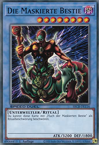 SBCB-DE116 - Die Maskierte Bestie - Common - 1. Auflage - Deutsch - Speed Duel: Battle City Box - mit LMS Trading Fieldcenter-Karte Yugioh SBCB-DE116 - Die Maskierte Bestie - Common - 1. Auflage - Deutsch - Speed Duel: Battle City Box - mit LMS Trading Fieldcenter-Karte Yugioh von LMS Trading
