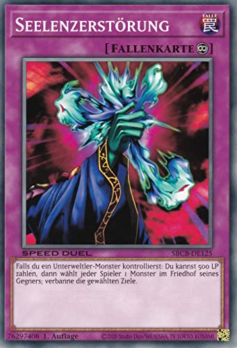 SBCB-DE125 - Seelenzerstörung - Common - 1. Auflage - Deutsch - Speed Duel: Battle City Box - mit LMS Trading Fieldcenter-Karte Yugioh SBCB-DE125 - Seelenzerstörung - Common - 1. Auflage - Deutsch - Speed Duel: Battle City Box - mit LMS Trading Fieldcenter-Karte Yugioh von LMS Trading