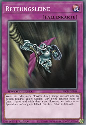 SBCB-DE144 - Rettungsleine - Common - 1. Auflage - Deutsch - Speed Duel: Battle City Box - mit LMS Trading Fieldcenter-Karte Yugioh SBCB-DE144 - Rettungsleine - Common - 1. Auflage - Deutsch - Speed Duel: Battle City Box - mit LMS Trading Fieldcenter-Karte Yugioh von LMS Trading