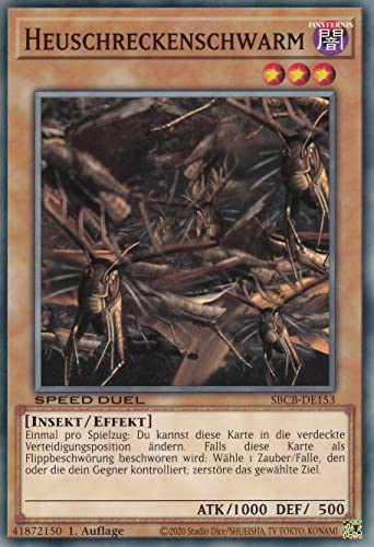 SBCB-DE153 - Heuschreckenschwarm - Common - 1. Auflage - Deutsch - Speed Duel: Battle City Box - mit LMS Trading Fieldcenter-Karte Yugioh SBCB-DE153 - Heuschreckenschwarm - Common - 1. Auflage - Deutsch - Speed Duel: Battle City Box - mit LMS Trading Fieldcenter-Karte Yugioh von LMS Trading