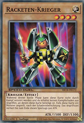SBCB-DE172 - Racketen-Krieger - Common - 1. Auflage - Deutsch - Speed Duel: Battle City Box - mit LMS Trading Fieldcenter-Karte Yugioh SBCB-DE172 - Racketen-Krieger - Common - 1. Auflage - Deutsch - Speed Duel: Battle City Box - mit LMS Trading Fieldcenter-Karte Yugioh von LMS Trading