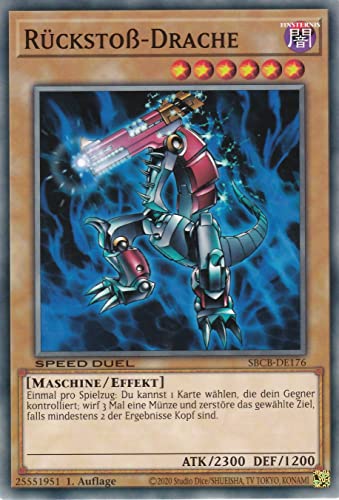 SBCB-DE176 - Rückstoß-Drache - Common - 1. Auflage - Deutsch - Speed Duel: Battle City Box - mit LMS Trading Fieldcenter-Karte Yugioh SBCB-DE176 - Rückstoß-Drache - Common - 1. Auflage - Deutsch - Speed Duel: Battle City Box - mit LMS Trading Fieldcenter-Karte Yugioh von LMS Trading