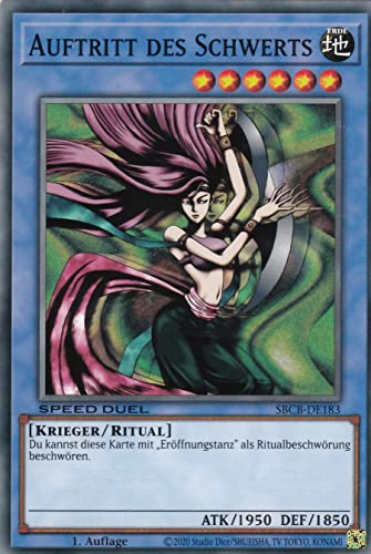 SBCB-DE183 - Auftritt des Schwerts - Common - 1. Auflage - Deutsch - Speed Duel: Battle City Box - mit LMS Trading Fieldcenter-Karte Yugioh SBCB-DE183 - Auftritt des Schwerts - Common - 1. Auflage - Deutsch - Speed Duel: Battle City Box - mit LMS Trading Fieldcenter-Karte Yugioh von LMS Trading
