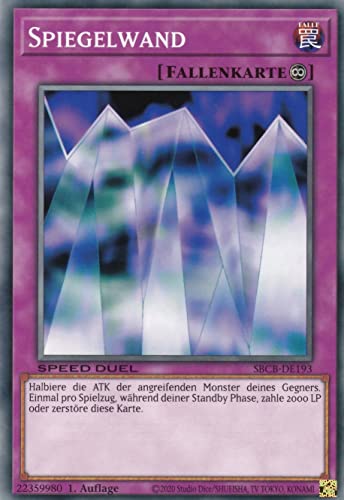 SBCB-DE193 - Spiegelwand - Common - 1. Auflage - Deutsch - Speed Duel: Battle City Box - mit LMS Trading Fieldcenter-Karte Yugioh SBCB-DE193 - Spiegelwand - Common - 1. Auflage - Deutsch - Speed Duel: Battle City Box - mit LMS Trading Fieldcenter-Karte Yugioh von LMS Trading