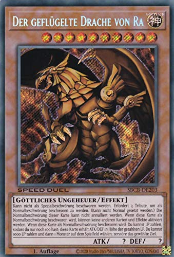 SBCB-DE203 - Der geflügelte Drache von Ra - Secret Rare - 1. Auflage - Deutsch - Speed Duel: Battle City Box - mit LMS Trading Fieldcenter-Karte Yugioh SBCB-DE203 - Der geflügelte Drache von Ra - Secret Rare - 1. Auflage - Deutsch - Speed Duel: Battle City Box - mit LMS Trading Fieldcenter-Karte Yugioh von LMS Trading