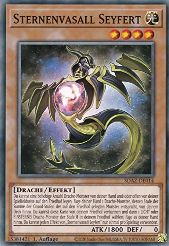 SDAZ-DE014 - Sternenvasall Seyfert - Common - 1. Auflage - Deutsch - Structure Deck: Albaz Strike - mit LMS Trading Fieldcenter-Karte Yugioh SDAZ-DE014 - Sternenvasall Seyfert - Common - 1. Auflage - Deutsch - Structure Deck: Albaz Strike - mit LMS Trading Fieldcenter-Karte Yugioh von LMS Trading