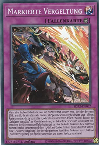 SDAZ-DE032 - Markierte Vergeltung - Super Rare - Deutsch - Structure Deck: Albaz Strike - mit LMS Trading Fieldcenter-Karte Yugioh SDAZ-DE032 - Markierte Vergeltung - Super Rare - Deutsch - Structure Deck: Albaz Strike - mit LMS Trading Fieldcenter-Karte Yugioh von LMS Trading