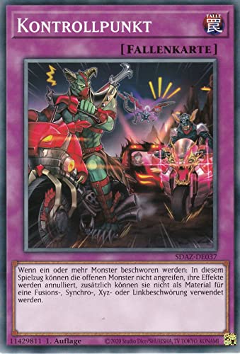 SDAZ-DE037 - Kontrollpunkt - Common - Deutsch - Structure Deck: Albaz Strike - mit LMS Trading Fieldcenter-Karte Yugioh von LMS Trading