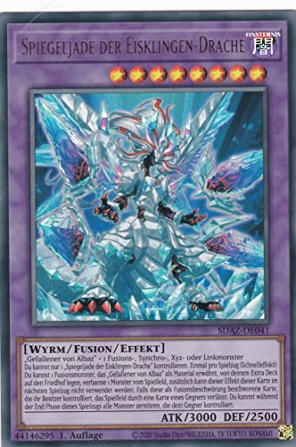 SDAZ-DE041 - Spiegeljade der Eisklingen-Drache - Ultra Rare - Deutsch - Structure Deck: Albaz Strike - mit LMS Trading Fieldcenter-Karte Yugioh SDAZ-DE041 - Spiegeljade der Eisklingen-Drache - Ultra Rare - Deutsch - Structure Deck: Albaz Strike - mit LMS Trading Fieldcenter-Karte Yugioh von LMS Trading