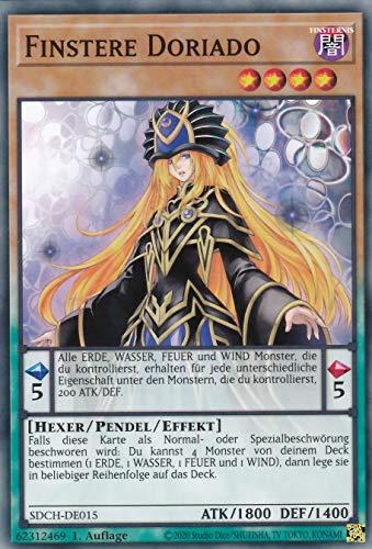 SDCH-DE015 - Finstere Doriado - Common - 1. Auflage - Deutsch - Structure Deck: Spirit Charmers - mit LMS Trading Fieldcenter-Karte Yugioh SDCH-DE015 - Finstere Doriado - Common - 1. Auflage - Deutsch - Structure Deck: Spirit Charmers - mit LMS Trading Fieldcenter-Karte Yugioh von LMS Trading