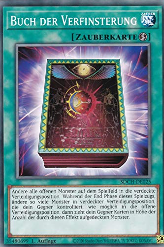 SDCH-DE025 - Buch der Verfinsterung - Common - 1. Auflage - Deutsch - Structure Deck: Spirit Charmers - mit LMS Trading Fieldcenter-Karte Yugioh von LMS Trading