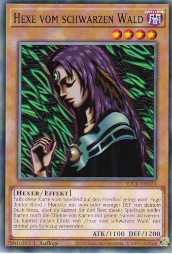 SDCK-DE024 - Hexe vom schwarzen Wald - Common - 1. Auflage - DEUTSCH - Structure Deck: Crimson King - mit LMS Trading Fieldcenter-Karte Yugioh SDCK-DE024 - Hexe vom schwarzen Wald - Common - 1. Auflage - DEUTSCH - Structure Deck: Crimson King - mit LMS Trading Fieldcenter-Karte Yugioh von LMS Trading
