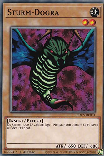 SDCS-DE021 - Sturm-Dogra - Common - Reprint - Deutsch - Structure Deck Cyber Strike - mit LMS Trading Fieldcenter-Karte Yugioh von LMS Trading