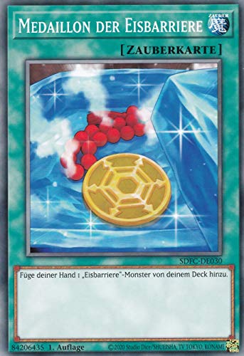 SDFC-DE030 - Medaillon der Eisbarriere - Common - 1. Auflage - Deutsch - Structure Deck: Freezing Chains - mit LMS Trading Fieldcenter-Karte Yugioh SDFC-DE030 - Medaillon der Eisbarriere - Common - 1. Auflage - Deutsch - Structure Deck: Freezing Chains - mit LMS Trading Fieldcenter-Karte Yugioh von LMS Trading