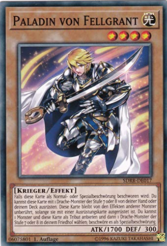 SDRR-DE017 - Paladin von Fellgrant - Common - 1. Auflage - Deutsch - Structure Deck: Rokket Revolt - mit LMS Trading Fieldcenter-Karte Yugioh von LMS Trading