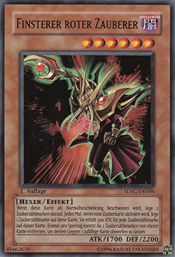 SDSC-DE006 - Finsterer roter Zauberer - Common - Deutsch - Structure Deck: Spellcaster's Command - mit LMS Trading Fieldcenter-Karte Yugioh SDSC-DE006 - Finsterer roter Zauberer - Common - Deutsch - Structure Deck: Spellcaster's Command - mit LMS Trading Fieldcenter-Karte Yugioh von LMS Trading