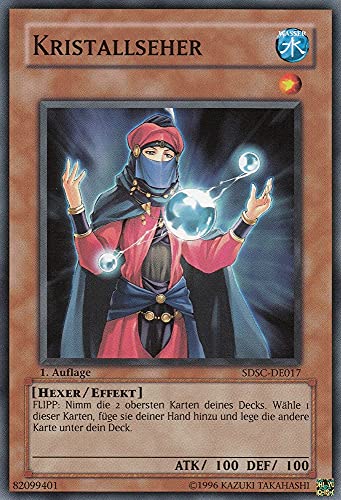 SDSC-DE017 - Kristallseher - Common - Deutsch - Structure Deck: Spellcaster's Command - mit LMS Trading Fieldcenter-Karte Yugioh von LMS Trading