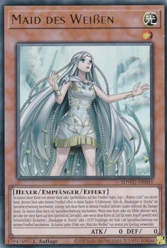 SDWD-DE041 - Maid des Weißen (V.1) - Ultra Rare - Deutsch - 1. Auflage - Structure Deck: Blue Eyes White Destiny - mit LMS Trading Fieldcenter-Karte Yugioh von LMS Trading