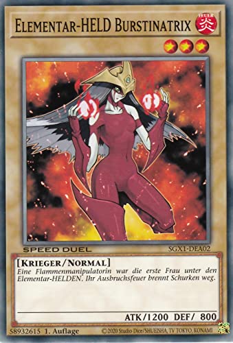 SGX1-DEA03 - Elementar-HELD Burstinatrix - Common - Deutsch - Speed Duel GX: Duel Academy Box - mit LMS Trading Fieldcenter-Karte Yugioh SGX1-DEA03 - Elementar-HELD Burstinatrix - Common - Deutsch - Speed Duel GX: Duel Academy Box - mit LMS Trading Fieldcenter-Karte Yugioh von LMS Trading