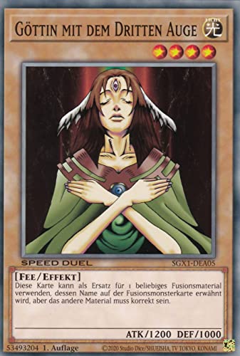 SGX1-DEA05 - Göttin mit dem Dritten Auge - Common - Deutsch - Speed Duel GX: Duel Academy Box - mit LMS Trading Fieldcenter-Karte Yugioh SGX1-DEA05 - Göttin mit dem Dritten Auge - Common - Deutsch - Speed Duel GX: Duel Academy Box - mit LMS Trading Fieldcenter-Karte Yugioh von LMS Trading