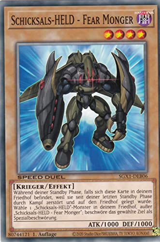 SGX1-DEB06 - Schicksals-HELD - Fear Monger - Common - 1. Auflage - Deutsch - Speed Duel GX: Duel Academy Box - mit LMS Trading Fieldcenter-Karte Yugioh SGX1-DEB06 - Schicksals-HELD - Fear Monger - Common - 1. Auflage - Deutsch - Speed Duel GX: Duel Academy Box - mit LMS Trading Fieldcenter-Karte Yugioh von LMS Trading