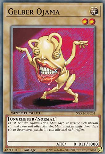 SGX1-DEC01 - Gelber Ojama - Common - Deutsch - Speed Duel GX: Duel Academy Box - mit LMS Trading Fieldcenter-Karte Yugioh SGX1-DEC01 - Gelber Ojama - Common - Deutsch - Speed Duel GX: Duel Academy Box - mit LMS Trading Fieldcenter-Karte Yugioh von LMS Trading