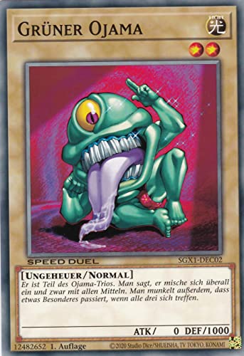 SGX1-DEC02 - Grüner Ojama - Common - Deutsch - Speed Duel GX: Duel Academy Box - mit LMS Trading Fieldcenter-Karte Yugioh SGX1-DEC02 - Grüner Ojama - Common - Deutsch - Speed Duel GX: Duel Academy Box - mit LMS Trading Fieldcenter-Karte Yugioh von LMS Trading