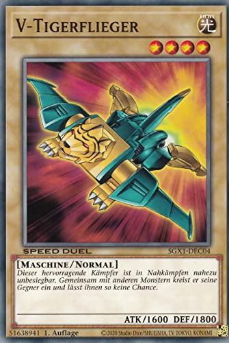 SGX1-DEC04 - V-Tigerflieger - Common - 1. Auflage - Deutsch - Speed Duel GX: Duel Academy Box - mit LMS Trading Fieldcenter-Karte Yugioh SGX1-DEC04 - V-Tigerflieger - Common - 1. Auflage - Deutsch - Speed Duel GX: Duel Academy Box - mit LMS Trading Fieldcenter-Karte Yugioh von LMS Trading