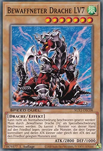 SGX1-DEC08 - Bewaffneter Drache LV7 - Common - 1. Auflage - Deutsch - Speed Duel GX: Duel Academy Box - mit LMS Trading Fieldcenter-Karte Yugioh SGX1-DEC08 - Bewaffneter Drache LV7 - Common - 1. Auflage - Deutsch - Speed Duel GX: Duel Academy Box - mit LMS Trading Fieldcenter-Karte Yugioh von LMS Trading