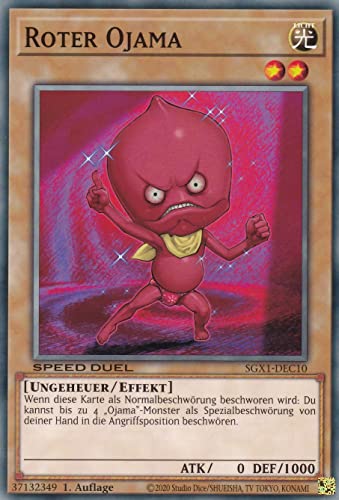 SGX1-DEC10 - Roter Ojama - Common - 1. Auflage - Deutsch - Speed Duel GX: Duel Academy Box - mit LMS Trading Fieldcenter-Karte Yugioh SGX1-DEC10 - Roter Ojama - Common - 1. Auflage - Deutsch - Speed Duel GX: Duel Academy Box - mit LMS Trading Fieldcenter-Karte Yugioh von LMS Trading