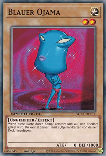 SGX1-DEC11 - Blauer Ojama - Common - 1. Auflage - Deutsch - Speed Duel GX: Duel Academy Box - mit LMS Trading Fieldcenter-Karte Yugioh SGX1-DEC11 - Blauer Ojama - Common - 1. Auflage - Deutsch - Speed Duel GX: Duel Academy Box - mit LMS Trading Fieldcenter-Karte Yugioh von LMS Trading