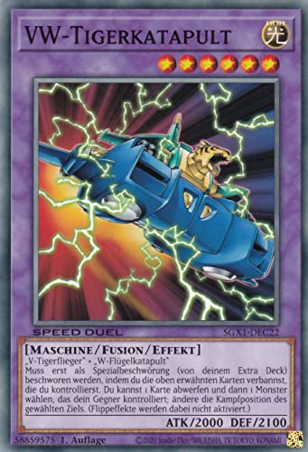 SGX1-DEC22 - VW-Tigerkatapult - Common - 1. Auflage - Deutsch - Speed Duel GX: Duel Academy Box - mit LMS Trading Fieldcenter-Karte Yugioh SGX1-DEC22 - VW-Tigerkatapult - Common - 1. Auflage - Deutsch - Speed Duel GX: Duel Academy Box - mit LMS Trading Fieldcenter-Karte Yugioh von LMS Trading