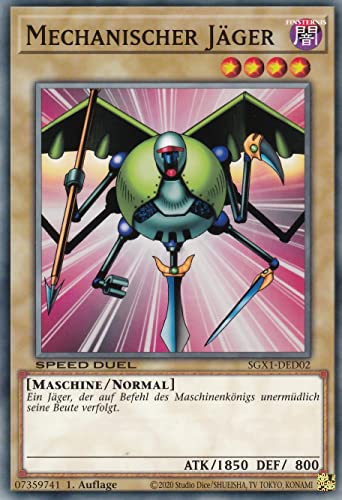 SGX1-DED02 - Mechanischer Jäger - Common - Deutsch - Speed Duel GX: Duel Academy Box - mit LMS Trading Fieldcenter-Karte Yugioh SGX1-DED02 - Mechanischer Jäger - Common - Deutsch - Speed Duel GX: Duel Academy Box - mit LMS Trading Fieldcenter-Karte Yugioh von LMS Trading