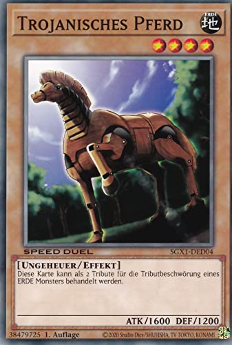 SGX1-DED04 - Trojanisches Pferd - Common - 1. Auflage - Deutsch - Speed Duel GX: Duel Academy Box - mit LMS Trading Fieldcenter-Karte Yugioh SGX1-DED04 - Trojanisches Pferd - Common - 1. Auflage - Deutsch - Speed Duel GX: Duel Academy Box - mit LMS Trading Fieldcenter-Karte Yugioh von LMS Trading
