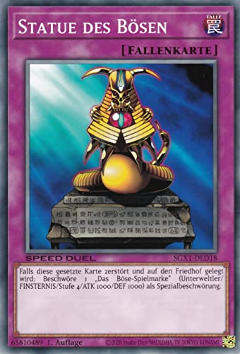 SGX1-DED18 - Statue des Bösen - Common - 1. Auflage - Deutsch - Speed Duel GX: Duel Academy Box - mit LMS Trading Fieldcenter-Karte Yugioh SGX1-DED18 - Statue des Bösen - Common - 1. Auflage - Deutsch - Speed Duel GX: Duel Academy Box - mit LMS Trading Fieldcenter-Karte Yugioh von LMS Trading